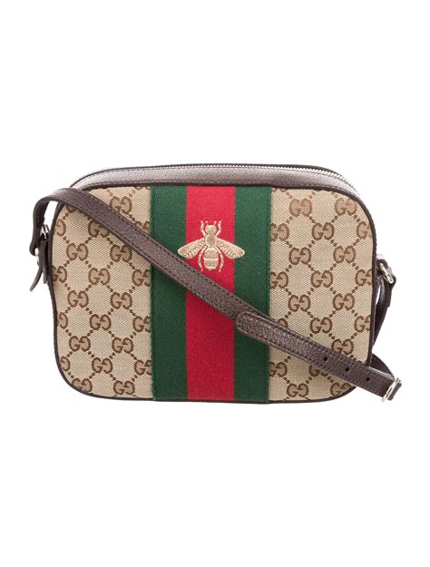 gucci black with white crossbody bee lock|Gucci purple bee bag.